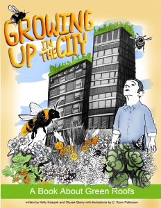 This is the cover of the children's activity book I just published about my green roof research.